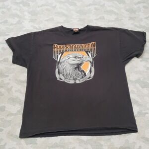 Harley Davidson Shirt Mens XL Black Short Sleeve Motorcycle